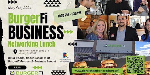 Imagem principal do evento Burgers are Better at BurgerFi Doral Chamber of Commerce Lunch