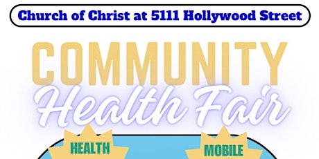 COMMUNITY HEALTH FAIR ONLINE REGISTRATION | CHURCH OF CHRIST AT 5111