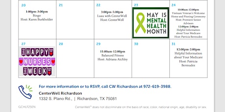CenterWell Richardson Presents - "Helpful Information about Your Medicare"