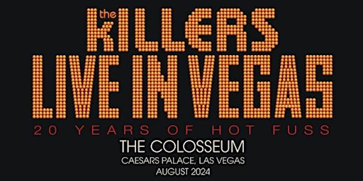 Imagen principal de The Killers Las Vegas - Caesars Palace Tickets