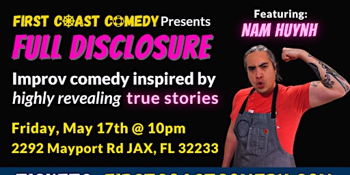 Image principale de Full Disclosure: comedy inspired by true stories!