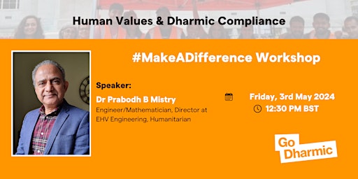Human Values & Dharmic Compliance X Dr Prabodh B Mistry primary image