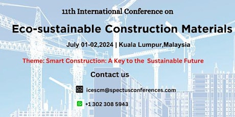 11th International conference on Eco-Sustainable Construction Materials