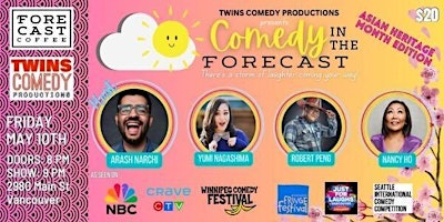 Imagen principal de Comedy in the Forecast - Live Standup comedy in Mt Pleasant (AAPI edition)