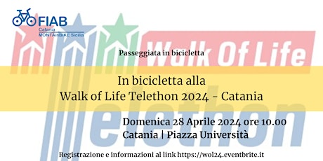 In bicicletta alla Walk of Life Telethon 2024 - Catania