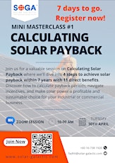 SOGA Mini Masterclass- Calculating Solar Payback