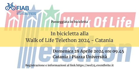 In bicicletta alla Walk of Life Telethon 2024 - Catania