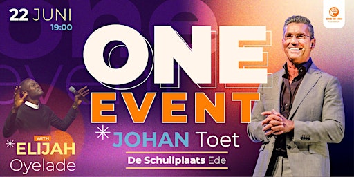 Hauptbild für One Event met Johan Toet en Elijah Oyelade
