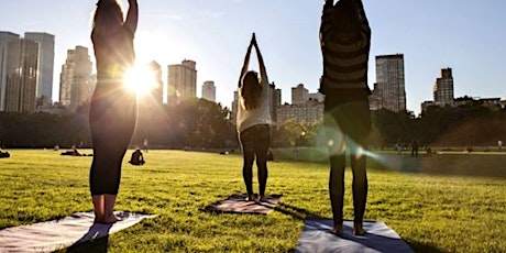 Morning runs and yoga in the park