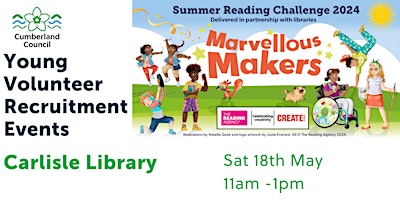 Primaire afbeelding van Summer Reading Challenge Young Volunteers Event at Carlisle Library