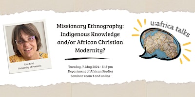 Imagen principal de u:africa talk: Missionary Ethnography