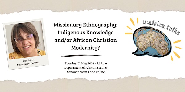 u:africa talk: Missionary Ethnography