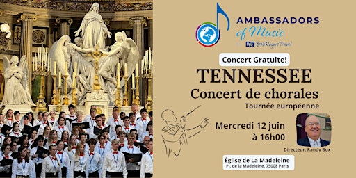 Hauptbild für Concert de Chorale - Tennesse Ambassadeurs de la Musique