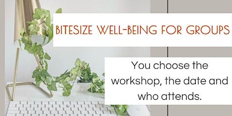 Bitesize Well-Being For Groups