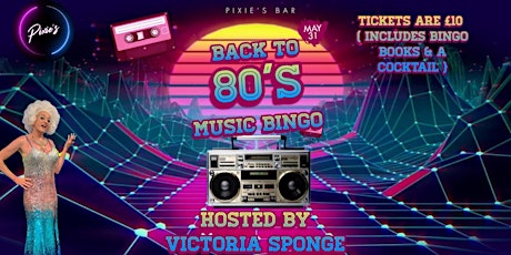 Back To The 80's Music  Bingo At Pixie's Bar