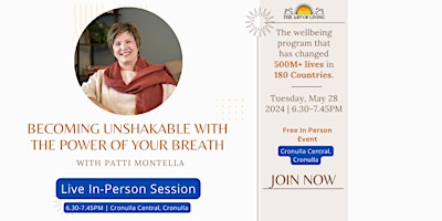 Becoming Unshakable with the Power of your Breath primary image