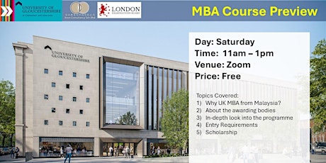 Primaire afbeelding van UK MBA Course Preview