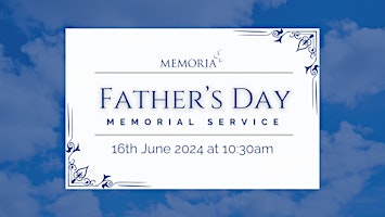 Imagem principal do evento Father's Day Memorial Service - Memoria South Oxfordshire