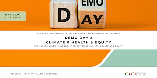 Image principale de Demo Day 2  : Climate Health and Equity