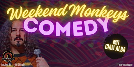 Weekend Monkeys Comedy | MAIN SHOW 20:00 UHR | Stand Up im Mad Monkey Room primary image