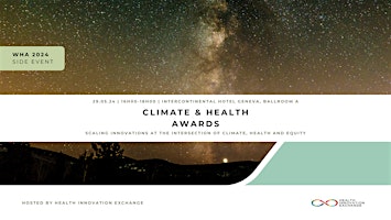 Imagem principal do evento Climate & Health  Awards