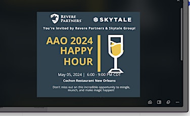 Happy Hour with Revere Partners VC & Skytale Group