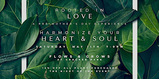 Primaire afbeelding van Rooted in Love: A Pre-Mother's Day Breathwork and Sound Journey