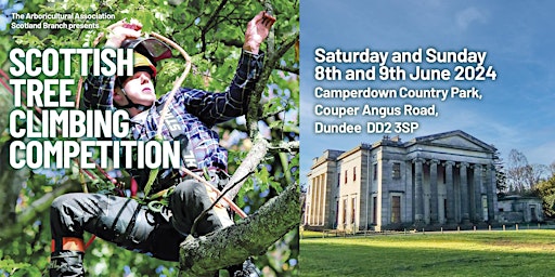 Imagem principal do evento Scottish Tree Climbing Competition 2024 (STCC)