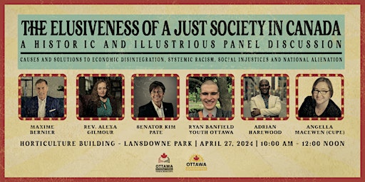 Imagem principal do evento Elusiveness of a Just Society in Canada: Causes and Solutions  | Panel