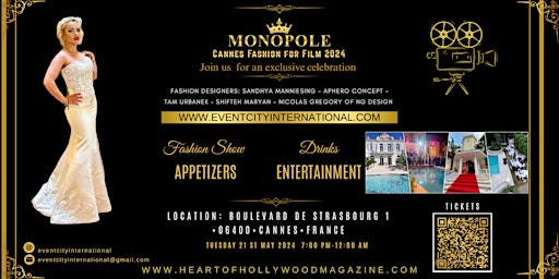 Imagem principal de Monopole Cannes Fashion for Film 2024