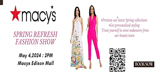 Imagem principal do evento Spring Refresh Fashion Show at Macys Edison Mall