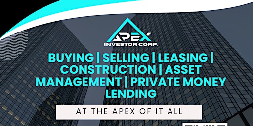 Primaire afbeelding van Apex Investor Corp May Mixer! - 2 Week Real Estate Investing Giveaway