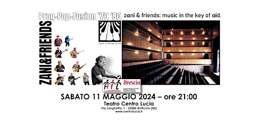 Immagine principale di zani & friends: music in the key of aid. 