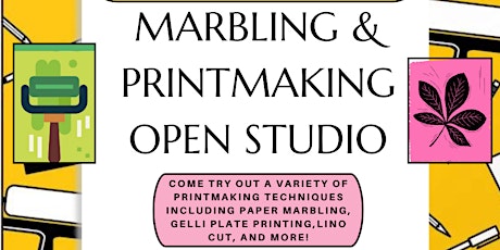 Marbling and Printmaking Open Studio