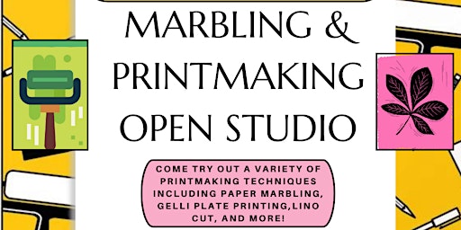 Marbling and Printmaking Open Studio