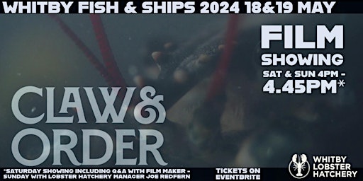 Whitby Lobster Hatchery Film Showing PLUS Q&A (Sunday) primary image