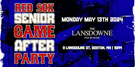 Imagen principal de Sox Afterparty @ The Pub Boston College Senior Week 2024 - EXCLUSIVE ACCESS
