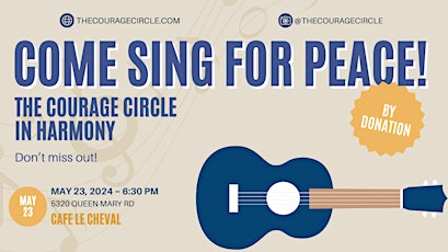 Sing (or listen) as we sing songs for peace.