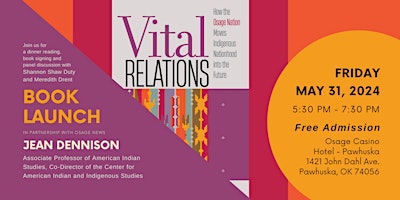 "Vital Relations" Book Launch primary image