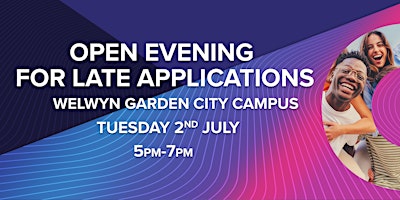 Primaire afbeelding van Open Evening: Welwyn Garden City Campus