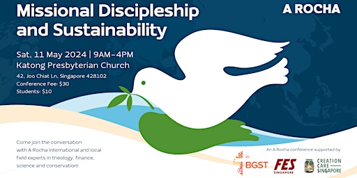 Primaire afbeelding van 2024 A Rocha Conference: "Missional Discipleship and Sustainability"