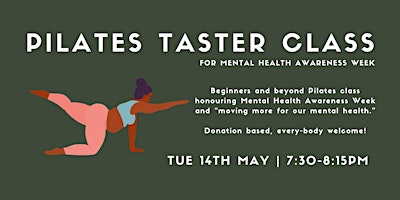 Hauptbild für Pilates Taster Class (Mental Health Awareness Week)
