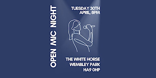 Primaire afbeelding van Open Mic Night at The White Horse