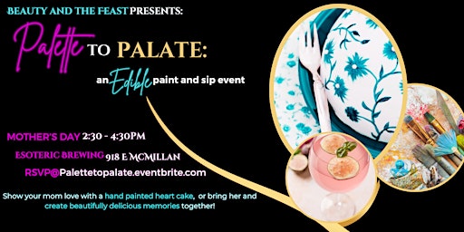 Image principale de Palette to Palate: an Edible sip and paint event!