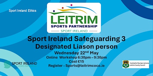 Safeguarding 3- Designated Liason person online Workshop primary image