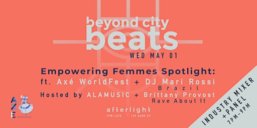 Empowering Femmes Spotlight: Axé WorldFest + DJ Mari Rossi (Brazil) primary image