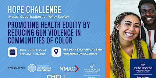 Imagem principal do evento HOPE CHALLENGE - Promoting Health Equity by Reducing Gun Violence