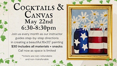 "Summer Daisies" - May's Cocktails & Canvas