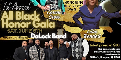 1st Annual All Black Honor Gala primary image