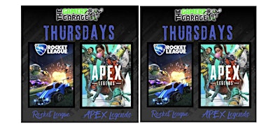 Imagem principal do evento Rocket League & Apex Legends Thursdays at The Gamerz Garage